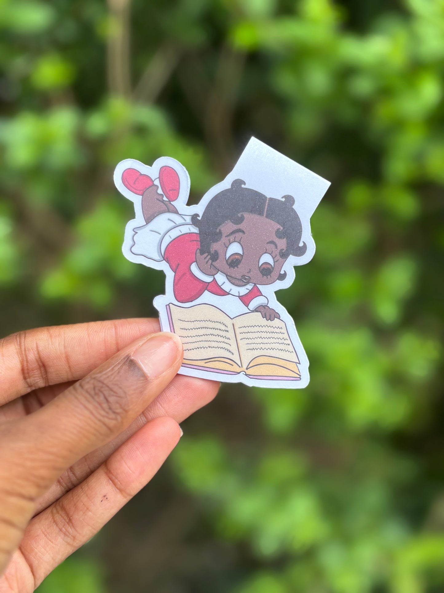 Betty Boop Inspired Magnetic Bookmark